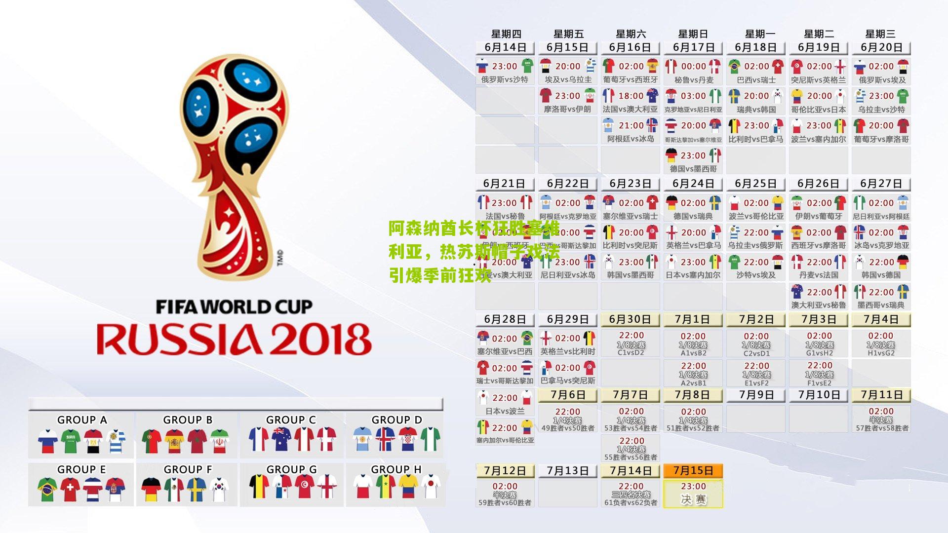 阿森纳酋长杯狂胜塞维利亚，热苏斯帽子戏法引爆季前狂欢